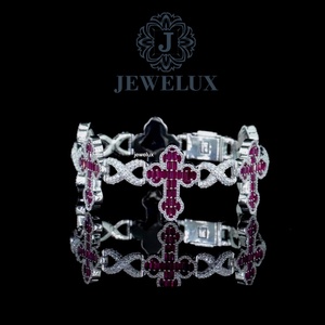 Premium Export Quality Moissanite Diamond Bracelet Hip Hop Jewelry for <b>Men</b> And Women From Indian Supplier For Export - Product Image 3