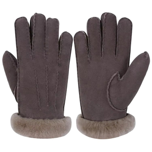 Guantes de lana para mujer con puños de lana para invierno |   Guantes Térmicos de Punto Suaves y Cálidos con Detección Táctil para Deportes al Aire Libre y Uso Diario - Product Image 1