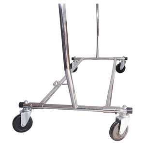 Porte-vêtements pliable Bros Display, robuste, portable, en métal, avec étagères à plusieurs niveaux, pour présentation en magasin. - Product Image 5