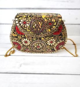 Nuevo Bolso de Noche Elegante Hecho a Mano, Regalo para el Día de la Madre, Bolso de Mano con Mosaico, Bolso Bandolera para Fiesta - Product Image 1