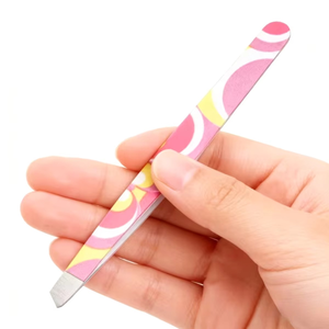 Service OEM ODM, 1 pièce, pince à épiler inclinée en acier inoxydable de haute qualité, pour sourcils, poils du nez, hommes, femmes, pinces de beauté, épilation des poils du visage - Product Image 1