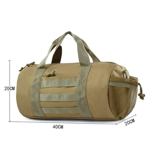 Tactical Duffel <b>Bag</b> 30-40L 600D Nylon Olive Green with Shoulder Strap and <b>Compression</b> Straps Waterproof Olive green nylon - Product Image 5