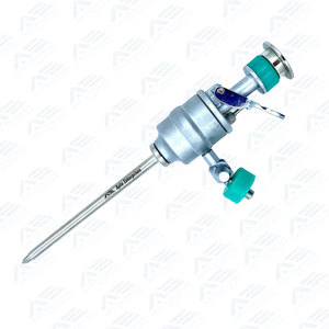 Premium Stainless Steel <b>Laparoscopic</b> Veterinary Trocar Manual Handle Reusable Durable Surgical <b>Instruments</b> for Animal Use - Product Image 6