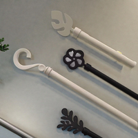Tringles à rideaux métalliques extensibles décoratives pour la maison avec embouts décoratifs – Prix usine