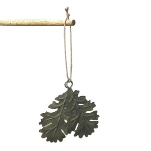 ที่แขวนโลหะดีไซน์รูปใบไม้พร้อมเชือกแขวนประดับต้นคริสต์มาส - Product Image 1