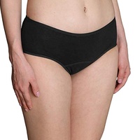 Culotte menstruelle réutilisable pour femmes, anti-fuite, absorbante, douce, respirante, sans couture, écologique, unie, tricotée, pour adultes