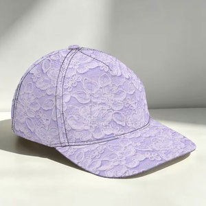 Casquette de baseball élégante en dentelle pour femme, mode décontractée, couvre-chef d'extérieur, ajustement réglable pour l'été, les voyages, la plage et le streetwear - Product Image 1