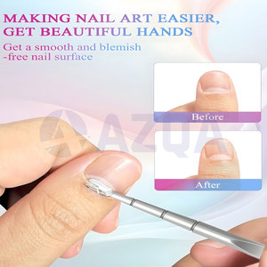 Professional Stainless Steel Manicure Cuticle Pusher and Scraper <b>Tool</b> Set with PU Leather Carry Pouch - Product Image 4