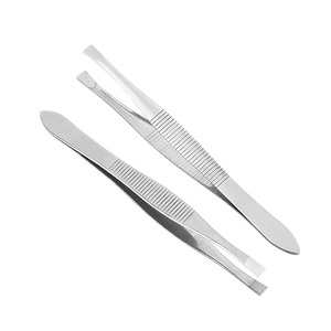 Pinzas Profesionales de Acero Inoxidable para Cejas, Herramienta de Depilación de Precisión con Punta Inclinada para Dar Forma a las Cejas y Depilar el Vello Facial - Product Image 5