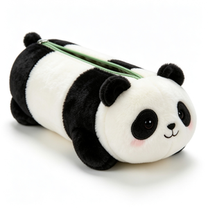 <b>Cute</b> Panda Plush Backpack With Green Zipper For Kids Unisex 31cm-50cm - Product Image 4
