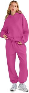 Conjunto de Sudadera con Capucha Oversize y Pantalones de Chándal de Forro Polar Premium para Mujer, Conjunto Deportivo de Sudadera con Capucha y Pantalones de Chándal para Mujer - Product Image 2