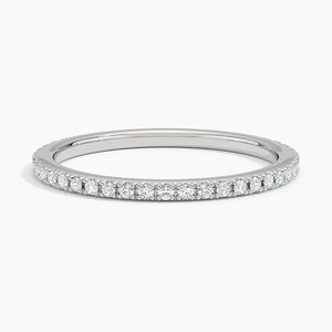 Brilliant 925 Sterling <b>Silver</b> Gold Plated Moissanite <b>Eternity</b> <b>Ring</b> for Women Fine Wedding Jewelry and Anniversary Gifts - Product Image 1