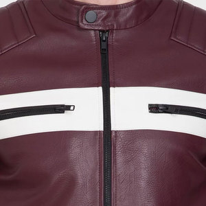 2026 Best Design <b>Leather</b> Cotton <b>Jacket</b> Stand Collar Comfortable Custom Print High Quality Vintage Hooded Front <b>Leather</b> <b>Jacket</b> - Product Image 5