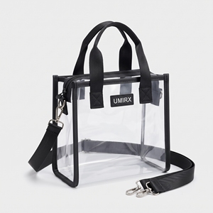 Clear <b>Mini</b> Tote <b>Bag</b> Stadium Approved Small Clear Lunch <b>Bag</b> for Work Top Handle <b>Crossbody</b> Clear Purse Concert Custom Logo - Product Image 1