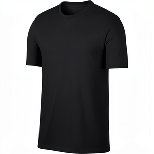T-shirt unisexe en coton à col ras du cou, personnalisable avec logo brodé ou impression par transfert thermique, style streetwear, anti-plis – Vente en gros directe usine - Product Image 4