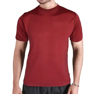 Camiseta de fitness de algodón 100% de alta calidad, camiseta de gimnasio en blanco liso, camiseta personalizada de peso pesado para hombre, camiseta sostenible