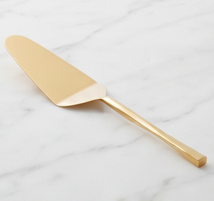 Ensemble de spatule et de cuillère à gâteau en acier inoxydable doré de luxe, 2 pièces, revêtement PVD, pour la maison et les fêtes - Product Image 3