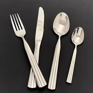 Ensemble de couverts professionnels en acier inoxydable pour la restauration, vaisselle haut de gamme - Product Image 4