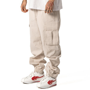 Pantalon cargo en nylon multi-poches personnalisé pour hommes, coupe ample, style streetwear, faible MOQ - Product Image 3
