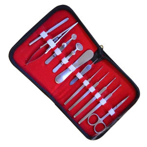 Ensemble d'instruments chirurgicaux professionnels en acier pour la chirurgie du chalazion, 11 pièces, certifié CE, micro-outils ophtalmiques, étui, usage hospitalier - Product Image 2