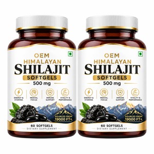 Cápsulas de Shilajit del Himalaya Premium, Cápsulas de Shilajit Natural, Suplemento Dietético para Energía, Resistencia y Vitalidad - Product Image 1