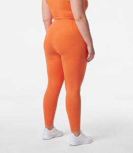 Custom Logo High Waisted Women Fitness Leggings <b>Tummy</b> <b>Control</b> Gym Workout Yoga Pants Women Sports Fitness Plus Size Pants - Product Image 5