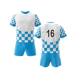 Ropa Deportiva, Conjuntos de Uniformes de Rugby Transpirables 100% Poliéster, Logotipo Personalizado, Calidad Premium, Top Ventas, Poliéster Duradero, Última Moda - Product Image 3