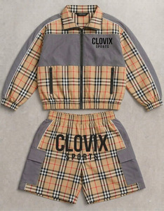 ชุดวินด์เบรกเกอร์ผู้ชายโลโก้สั่งทำ เสื้อแจ็คเก็ตน้ำหนักเบาผ้าไนลอนและกางเกงขาสั้น ชุดวอร์มกันลม - Product Image 6