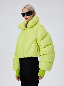 OEM Plus Size Full Zipper Waterproof Embroidered Womens Puffer <b>Jacket</b> Hood Warm Winter Outdoor Streetwear Bubble Design Custom - Product Image 3