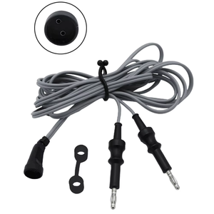 Premium US Bipolar Cable Reusable 3-meter American Bipolar Cable ESU Lead with Standard 2-<b>Pin</b> Connection for US Bipolar Forceps - Product Image 1