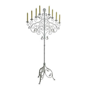 Candelabro de Hierro Forjado Hecho a Mano, Decoración de Boda, Candelabro Alto de 16 Brazos, Soporte de Metal para Velas para Exteriores - Product Image 3