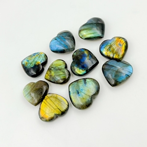 คริสตัลหัวใจลาบราดอไรต์ธรรมชาติ ชักราลูเม่ ขัดเงา สะท้อนแสงรุ้ง สำหรับบำบัดด้วยเรกิ ของขวัญแห่งความรัก ของตกแต่งบ้าน - Product Image 2