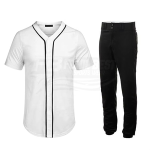 Men's Baseball Jersey Short Sleeve V-Neck Button Front Solid Color Polyester Regular Fit Adult Sports Apparel - Product Image 5