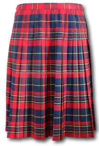 Kilt Casual Plisado Largo para Mujer, Talla Grande, Tartán, de Alta Calidad - Product Image 6