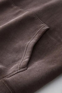 Custom 450gsm Vintage Faded Acid Wash Breathable Winter <b>Pullover</b> <b>Mens</b> Distressed Regular Fit Cotton Fleece Hoodie - Product Image 3