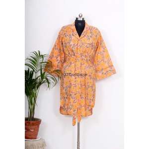 Vestido Midi de Mujer Ecológico 100% Algodón con Estampado Floral, Manga 3/4, Cuello en V, Impresión Digital, para Eventos/Fiestas, Estilo Sexy y Club - Product Image 5