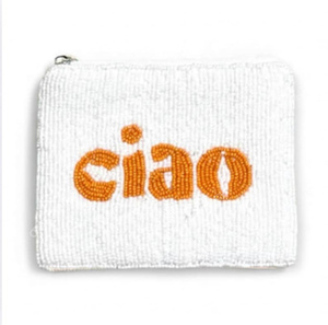 Bolso de mano artesanal con cuentas Ciao Bella para mujer, mini cartera con diseño textil, monedero con cremallera, bandolera, proveedor OEM - Product Image 1