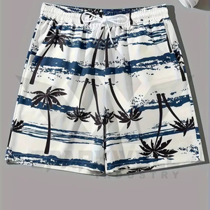 Traje de Baño para Hombre con Estampado de Palmeras Tropicales, Secado Rápido, Ligero, con Cordón Elástico en la Cintura - Product Image 5