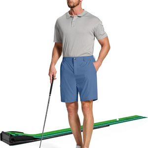 Shorts de golf pour hommes, design personnalisé, légers, athlétiques, 100% coton, anti-UV, toile, export Pakistan, fournisseur OEM, marchés mondiaux - Product Image 1
