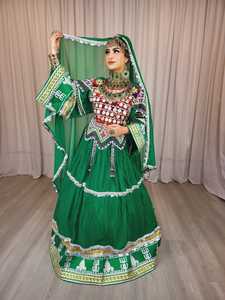 Precios al por mayor: Últimos vestidos afganos Kuchi, estilo étnico gitano tribal afgano, ropa de mujer de longitud completa, vestido afgano para boda - Product Image 4