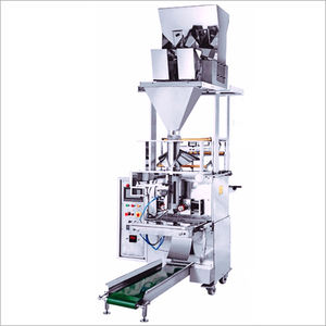 Machine d'emballage électrique manuelle à double tête avec peseur-remplisseur, équipement de production durable à entraînement par engrenages pour poudres et snacks - Product Image 4