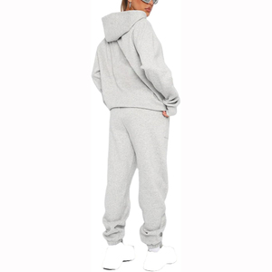 Conjunto Deportivo de 2 Piezas para Mujer, Diseño de Doble Panel, Sudadera con Capucha y Pantalones Deportivos, Transpirable y Ecológico - Product Image 2