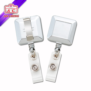 Retractable <b>ID</b> Card Badge <b>Holder</b> Reels with Belt Clip ABS Material <b>ID</b> Badge Reels - Product Image 5