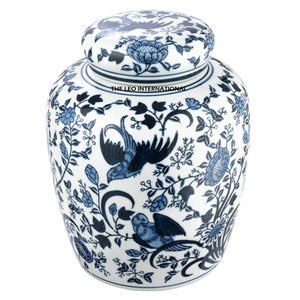 Elegant & Decorative <b>Large</b> Size Top Quality Coral Design Golden Metal Flower Decoration Ginger <b>Jar</b> With Lid - Product Image 6