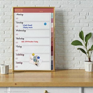 Pizarra Magnética de Calendario a Color SYH con Marco de Aluminio, Personalización por Sublimación - Product Image 6