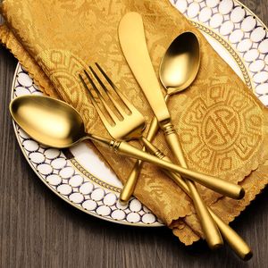 Juego de cubiertos de acero inoxidable de lujo con acabado espejo para restaurantes elegantes, banquetes de boda y hospitales. - Product Image 6