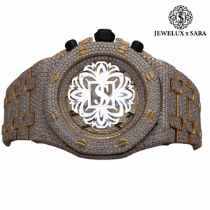 Montre de luxe mécanique en acier inoxydable avec diamants Moissanite, fabrication indienne, style Hip Hop, disponible en gros - Product Image 5