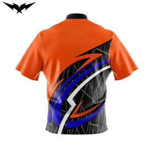 Camisetas de Bolos de Manga Corta de Buena Calidad, Poliéster/Spandex, Unisex, Absorbentes de Humedad, con Logotipo Personalizado, Impresión por Sublimación para Equipos - Product Image 6