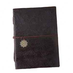 Cahiers flexibles en cuir PU avec beau motif antique en relief Classeur en cuir personnalisé au prix de gros - Product Image 2