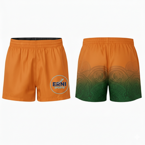 2026 Heat-Transfer Printed Polyester Drawstring Knitted <b>Waist</b> Men Sportswear Quick Dry Breathable Gym Running Training Shorts - Product Image 3